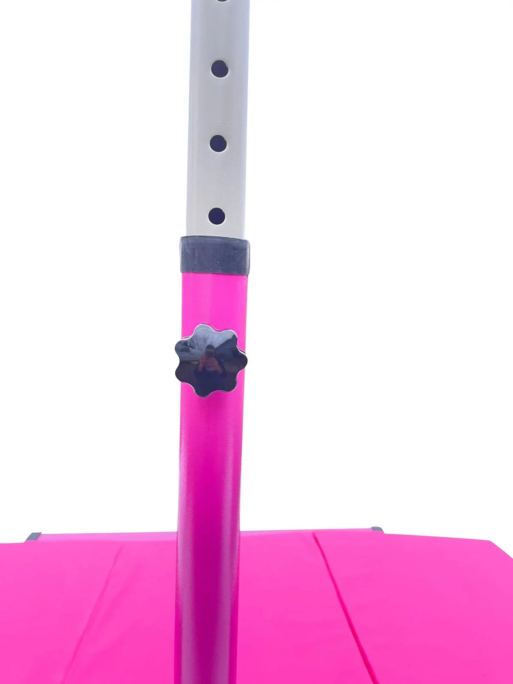 Height Kids Bar Gymnastic Cushioned Handrail, Athletic Adjustable to Gymnastics Training Pink Gymnasts Horizontal FT Kip Bar, for 6’x4’ Bar Gymnastics Mat 5 3 Expandable Bar with for Junior Bar and