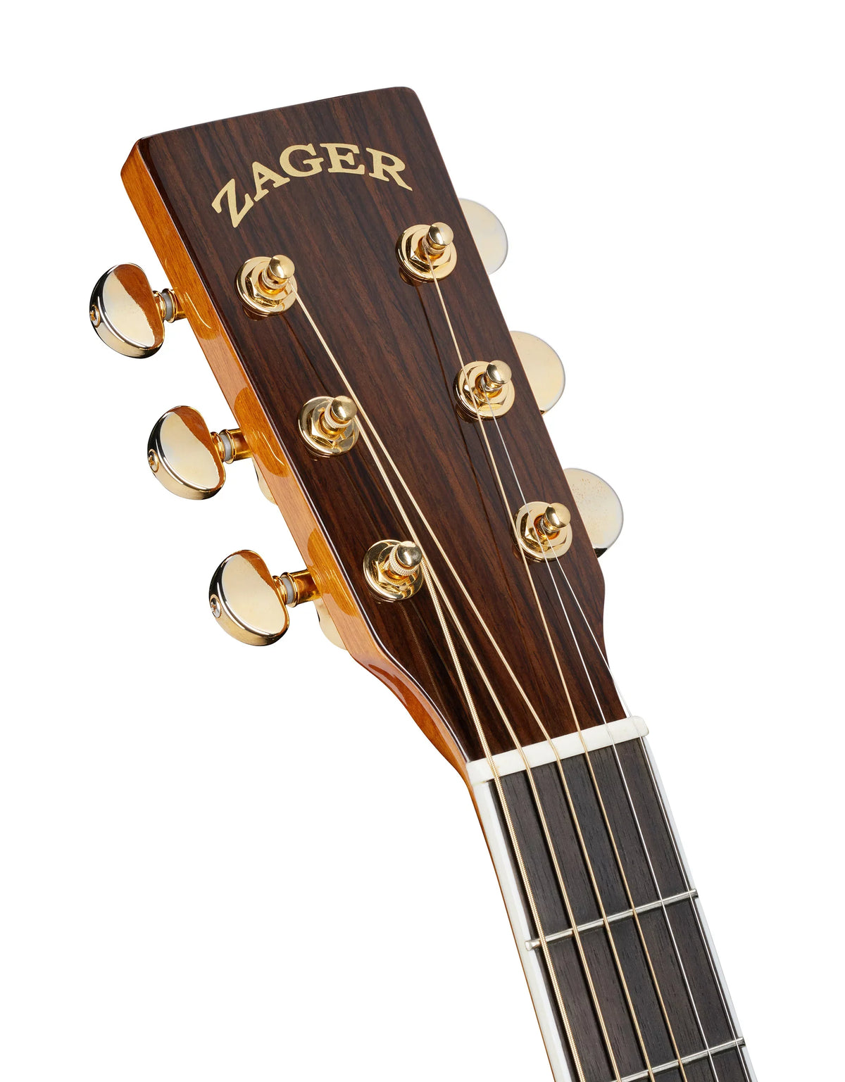 dimension Acoustic Zager - Smaller Cedar/Rosewood Solid Natural "OM" ZAD80 Finish Guitar