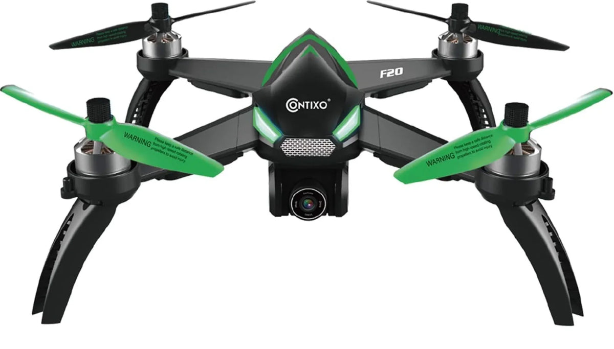 BLACK/GREEN App F20 Contixo Controlled RC Drone Open Box Quadcopter - Remote