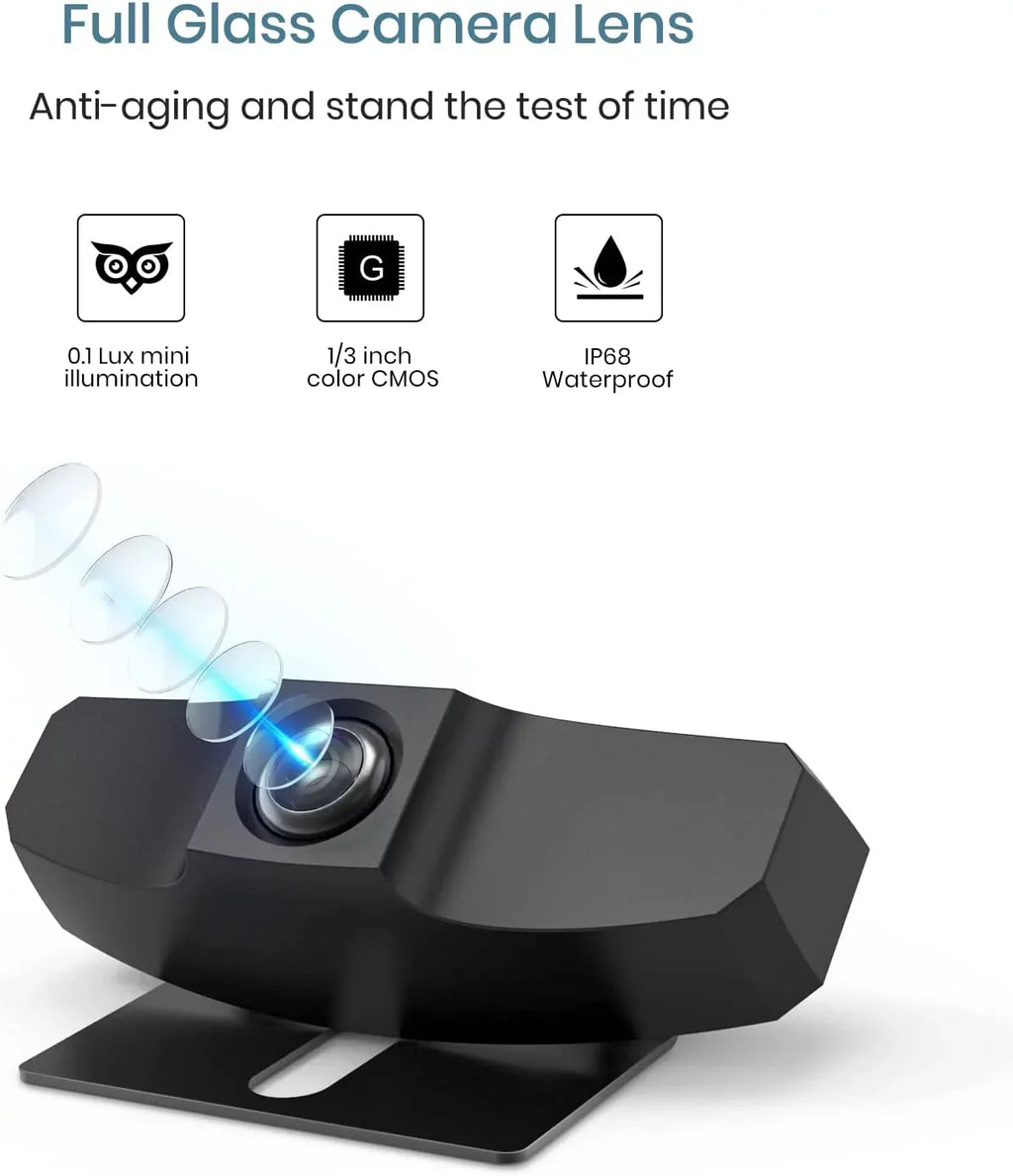 Pro Night View Most Solar Install Drilling Camera Vision DIY No Backup Rear Wiring Vehicle, Wireless Camera No with BOSCAM SunGo for Digital Wireless