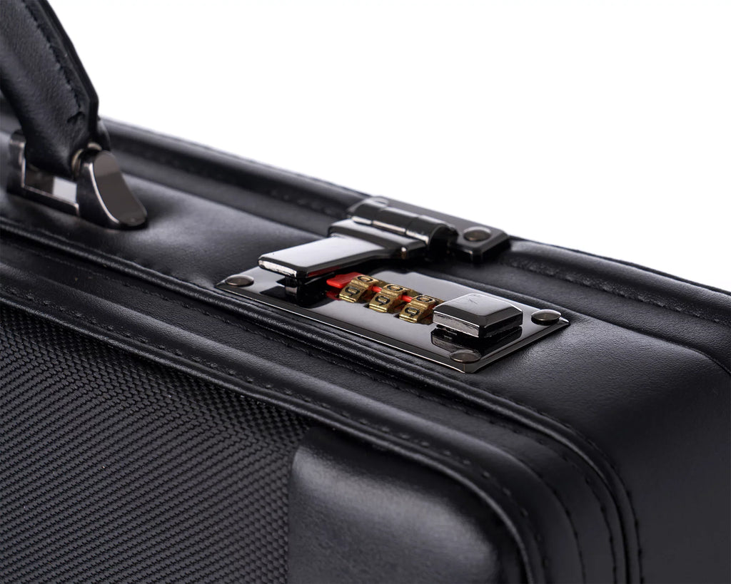 Expandable Lock Attache Hard Alpine Swiss Dual Case Combination Side Briefcase