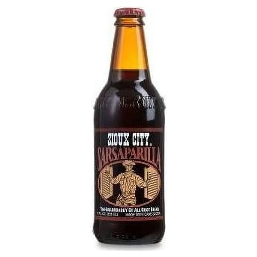 Sioux 12 Oz Sarsaparilla Glass City - Bottles) (24