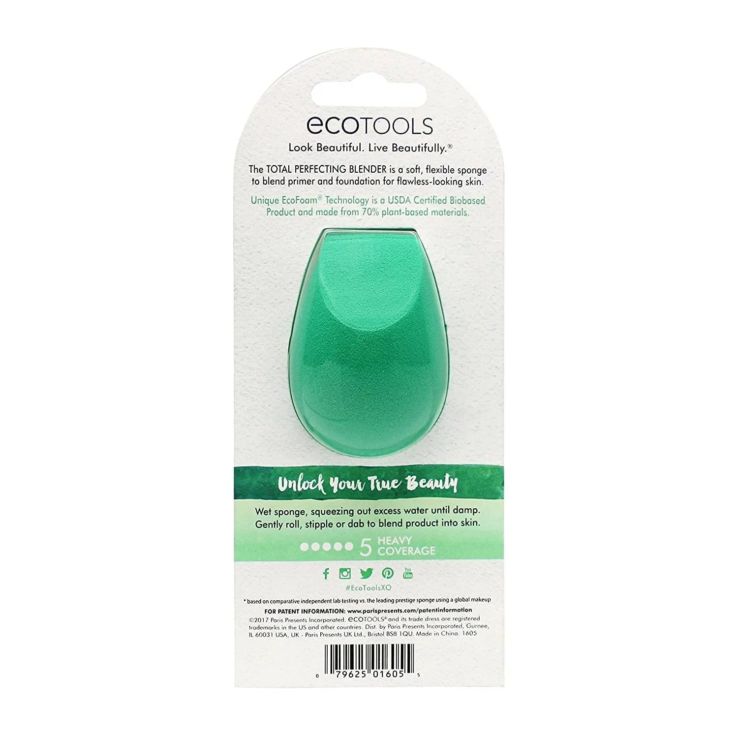 6 Makeup Ecotools Beauty Pack Perfecting of Blender, Sponge