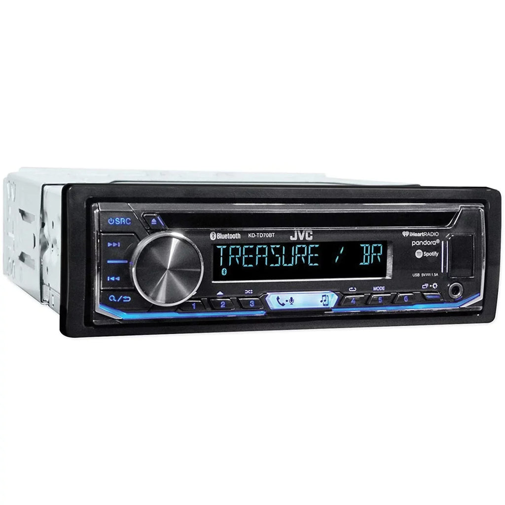 AM/FM/CD KD-TD70BT Receiver Mobile Bluetooth Single-DIN JVC with KD-TD70BT In-Dash