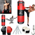 Training Speed Workout, Muay Taekwondo Kick Heavy Bag, Thai Fitness MMA Gloves (Empty), Set Punching Boxing Bag Workout, Training Home Kicking Gym Full Boxing Heavy