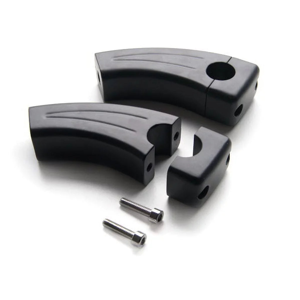 750 850 Black Pullback XS Risers Yamaha Bike 500 7/8" Handlebar Krator 360 Compatible 400 3.5" 900 1100 with 650