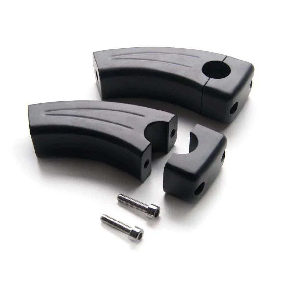 750 850 Black Pullback XS Risers Yamaha Bike 500 7/8" Handlebar Krator 360 Compatible 400 3.5" 900 1100 with 650