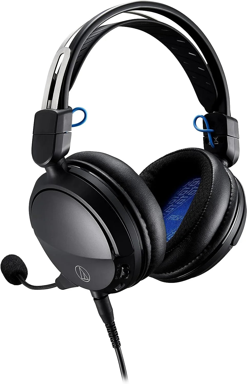 ATH-GL3BK Wired - Year Additional Technica Coverage (2022) Closed-Back Protect an Headset Epic Audio Gaming with Black/Blue 1 by