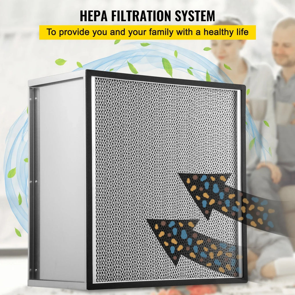 99.97% Air Pleated Filter Frame, HEPA AC Replacement, with Air Galvanized Filter, True Standard 24''x24''x11.5'' Filter Compatible Replacement Bentism Filter Durable Filter,