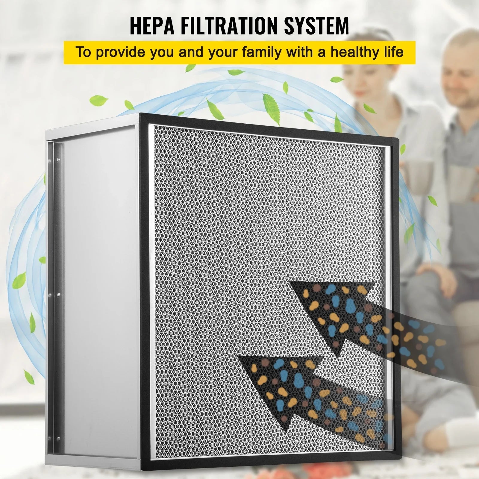 99.97% Air Pleated Filter Frame, HEPA AC Replacement, with Air Galvanized Filter, True Standard 24''x24''x11.5'' Filter Compatible Replacement Bentism Filter Durable Filter,