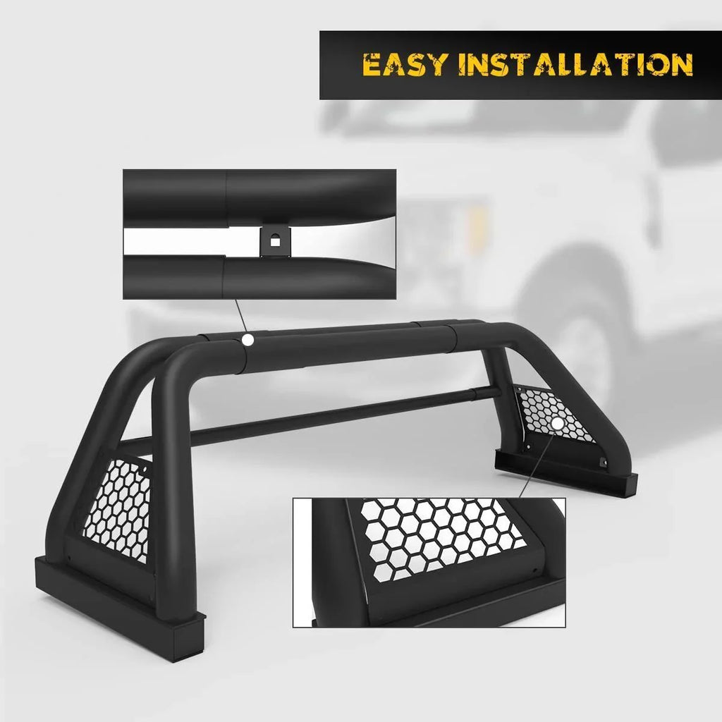 Bed Truck Bar Bar Rack For 2019-2023 Fit Chase Ranger Sport Roll Adjustable 62.9-74.7"