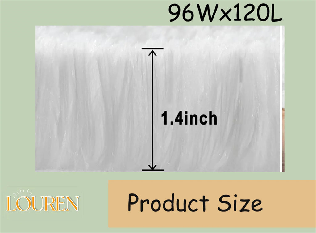 Rug Bedroom,8x10,Fluffy Carpet Area Rug,Big for Rug,Shag Soft Non-Slip and durable White Fashionable