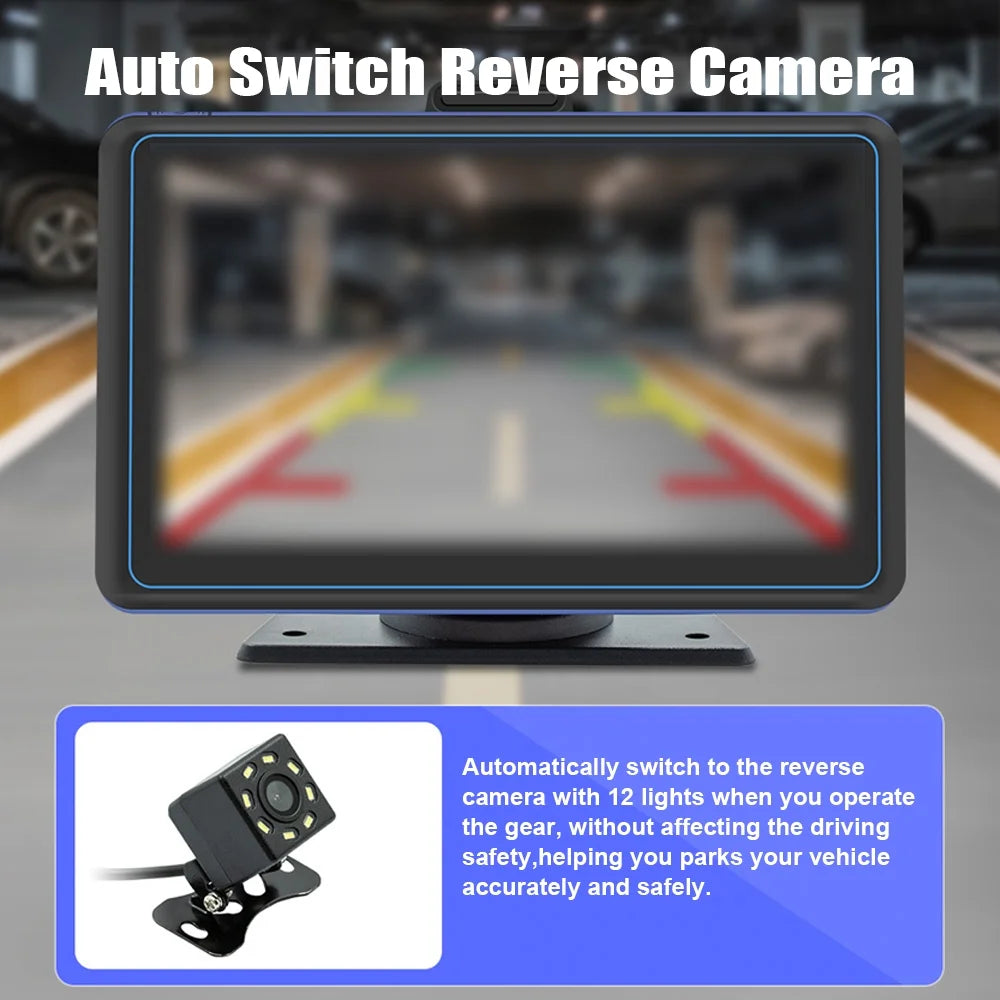 Player Camera Portable Car Car Stereo 7'' Car Audio 720P 5.0 5.0 Compatible Dual Car Nebublu 720P USB USB Dual Car Compatible Android Auto Pinnaco BT 12 Portable Compatible MP5 Stereo,Receiver