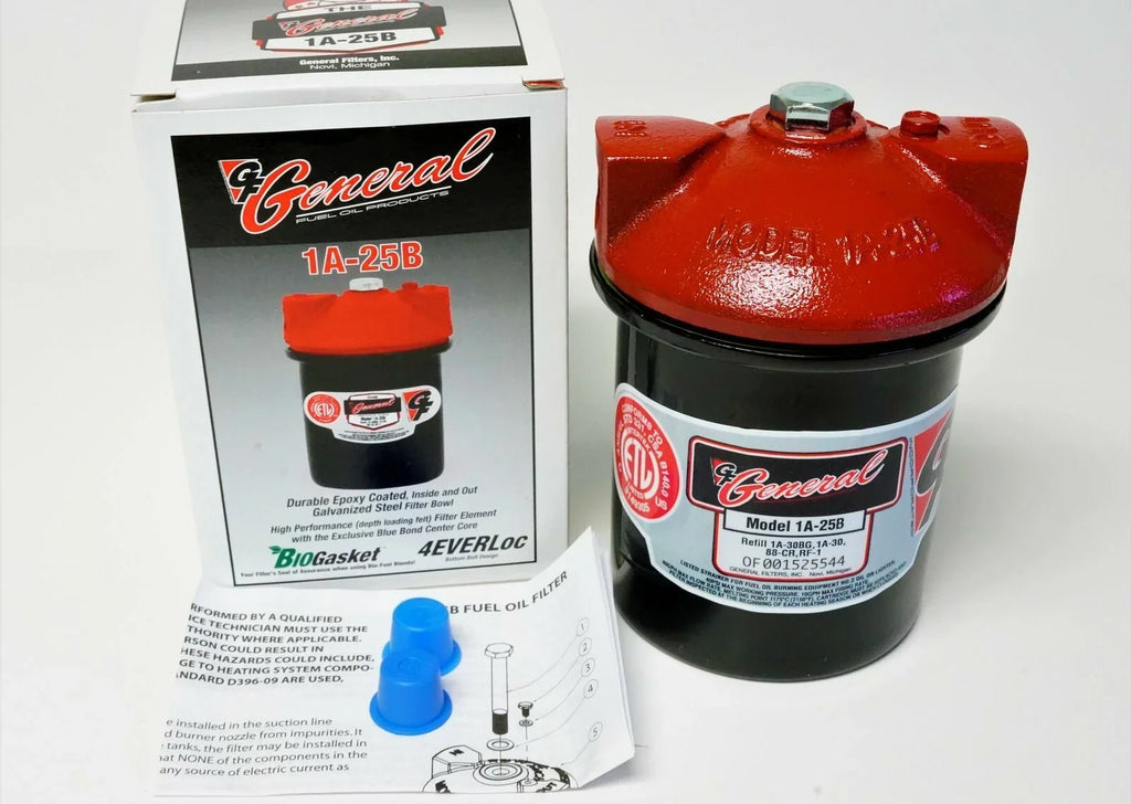 RF-1 88-CR, General Fuel Filter and 1A-30, Oil refill Wool 1A-25B 3/8" Housing