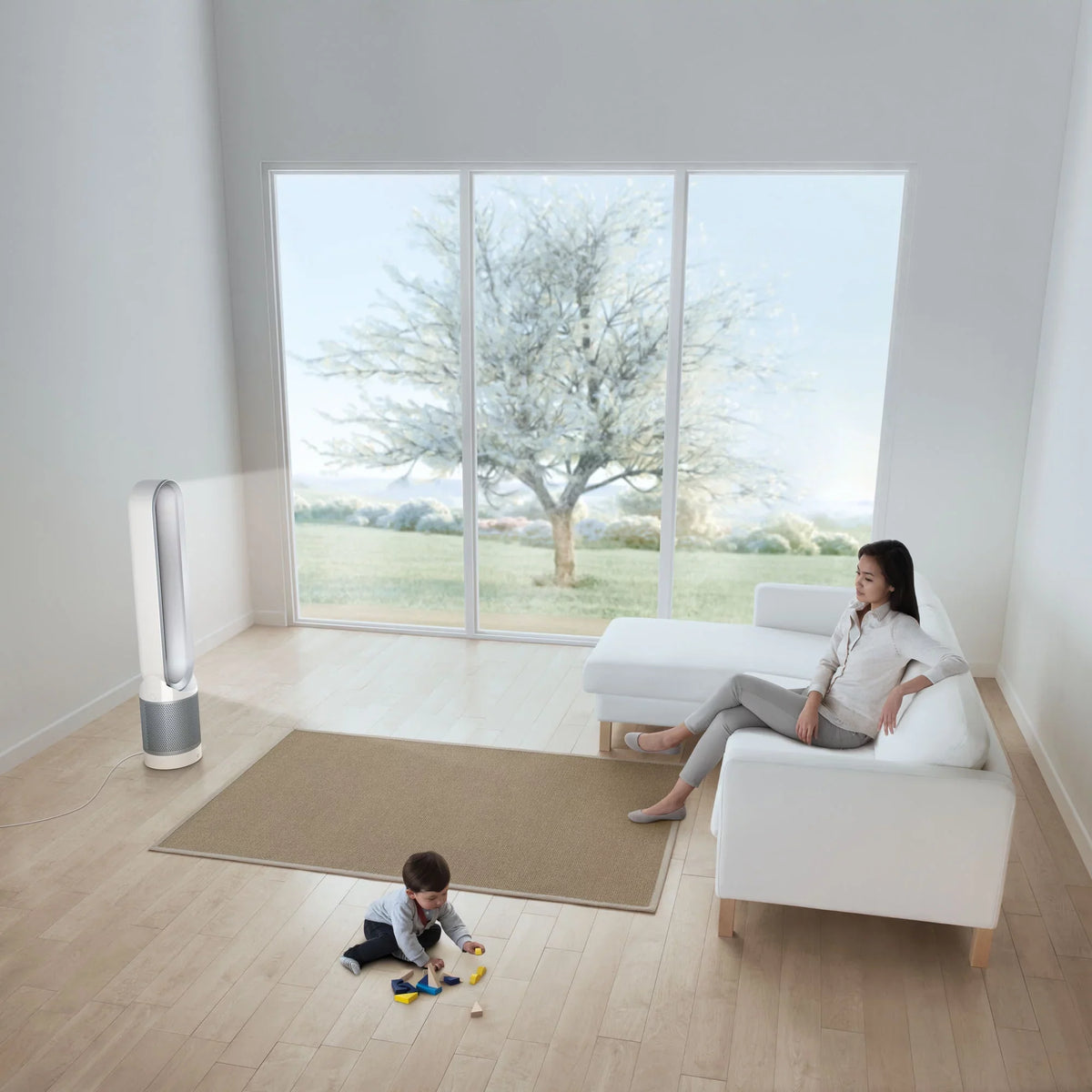 WiFi | Purifier Air | Link White/Silver TP02 Fan Refurbished Tower Connected Dyson Cool Pure