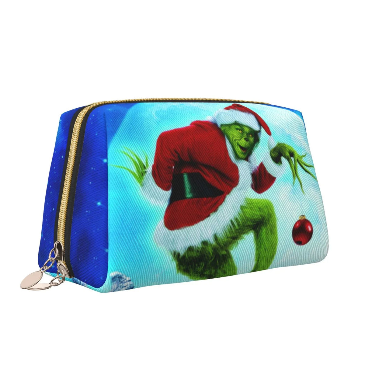 Christmas Travel Makeup The How Portable Storage Grinch Bag Stole Leather Organizer Cosmetic Pouch Bag Gift Toiletry Purse
