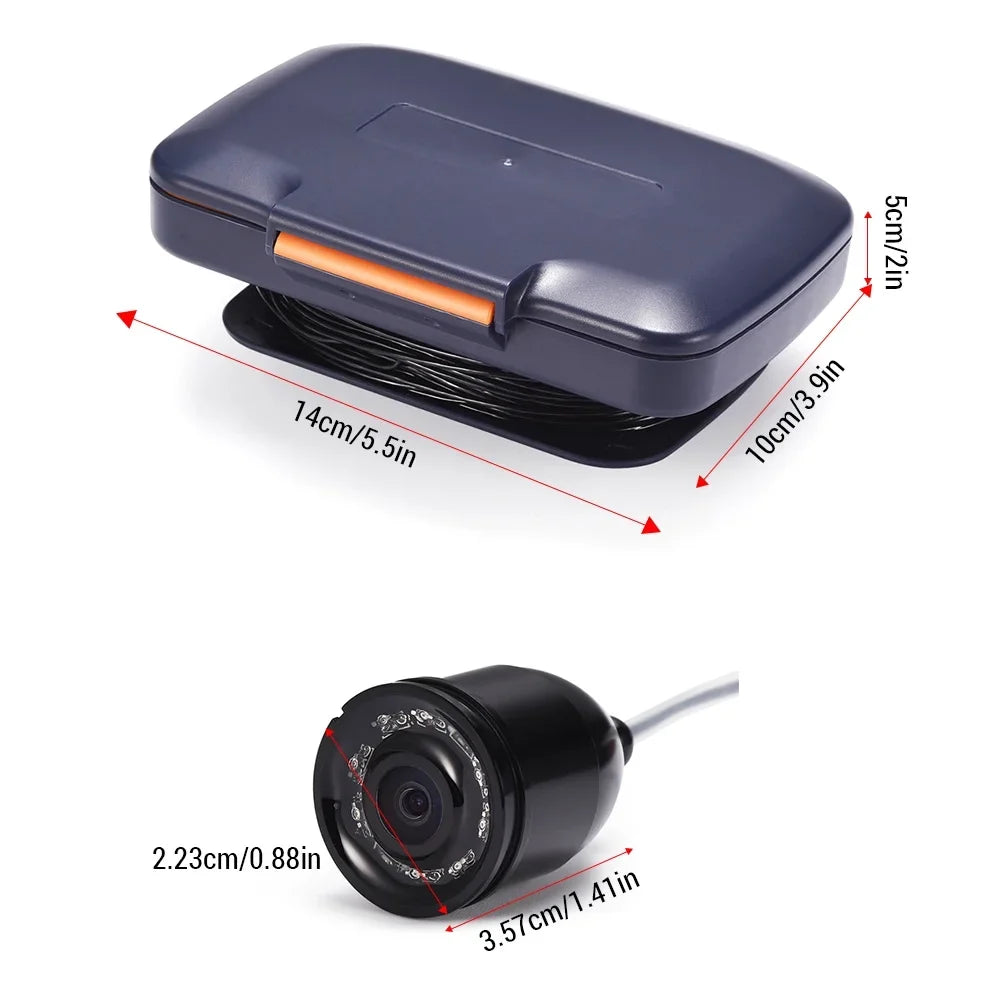 River Lixada 300000 Vision Ice Degree Camera 4.3in Pixels 120 Underwater LCD with for Night Fishing Fishing 8 CS Digital