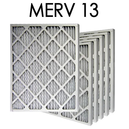16x24x2 MERV 15.375x23.375x1.75 Pleated | 6PK 13 Filter Air Actual - dimension