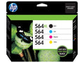 564XL Ink Black HP of High-Yield Cyan/Magenta/Yellow and 564 HP 4 Cartridges, Pack