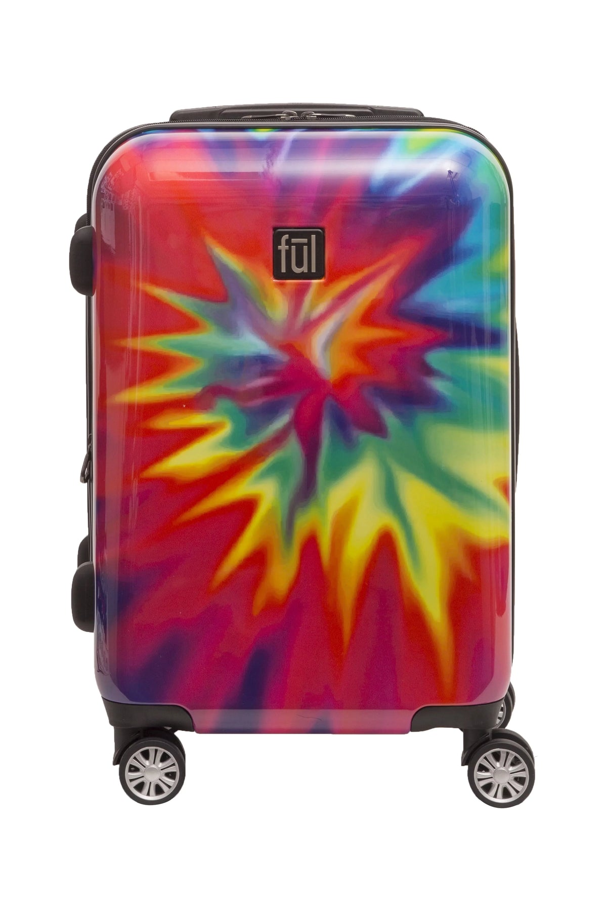 Carry Dye Suitcase Tie On Tie-Dye Rainbow Swirl with Inch Luggage, 22 Wheels, Hardshell Rolling