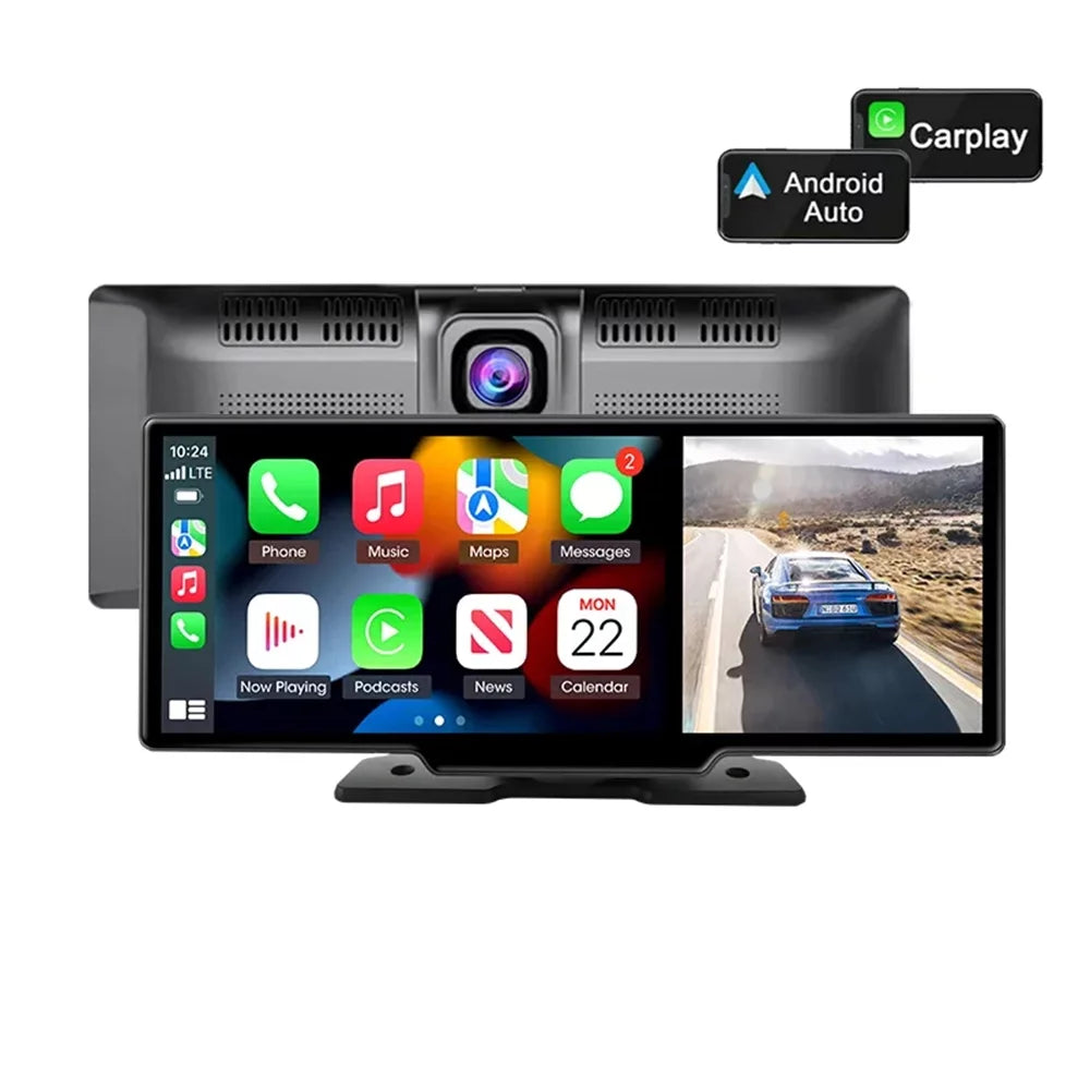 Carplay Car Dashboard Inch Mirror Rearview & Camera 10.26 Android Auto DVR camera Navigation DVRS,Front Masslatie Monitor Cam GPS Dash Video