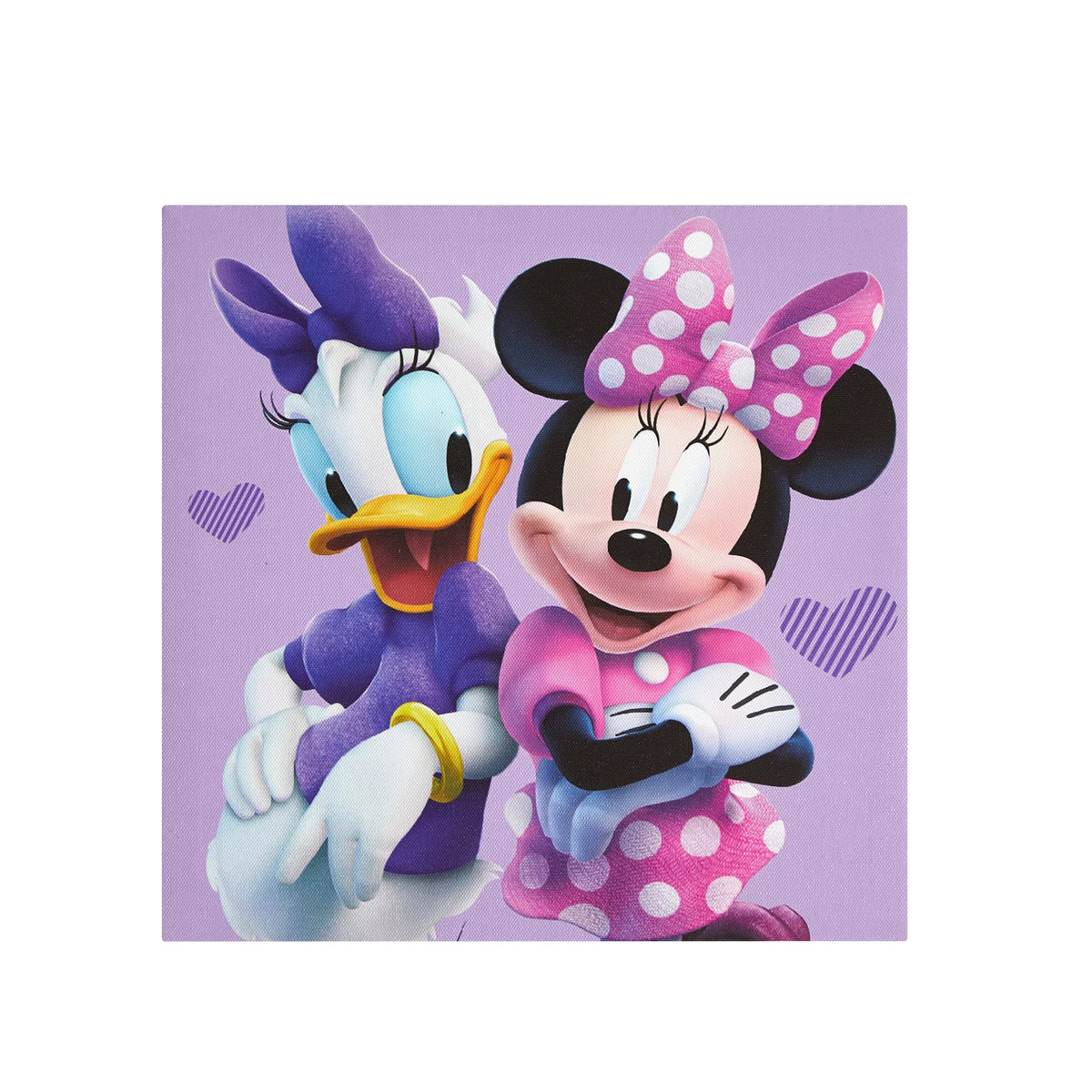 Mouse 4 Children's Wall Canvas Pink Minnie Art Pack Disney