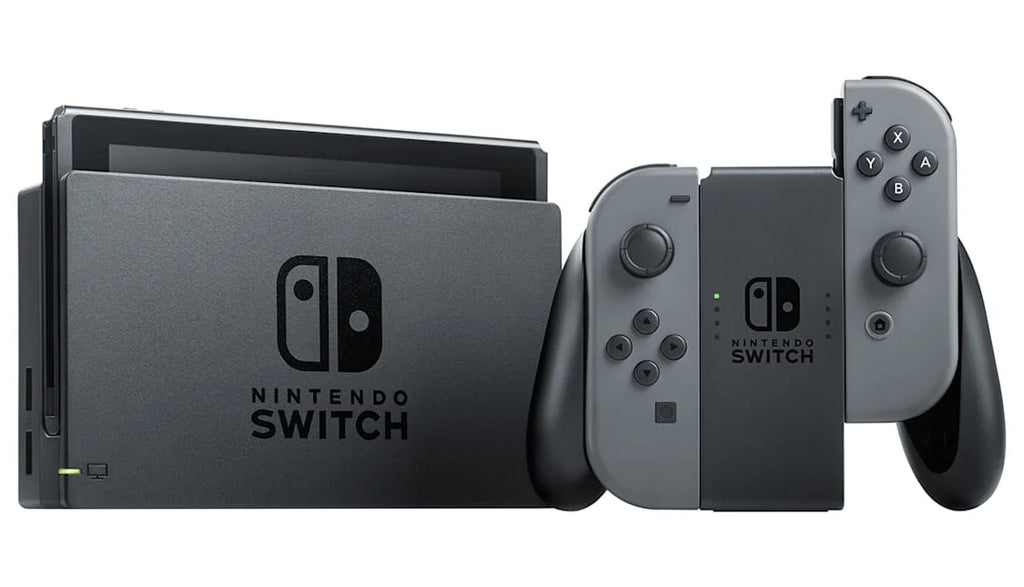 & Gray with Nintendo Gray Cable Cleaning BOLT Switch New - Kit Joy-Con AXTION Bundle HDMI Like