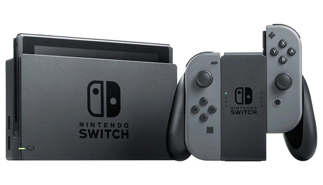 & Gray with Nintendo Gray Cable Cleaning BOLT Switch New - Kit Joy-Con AXTION Bundle HDMI Like