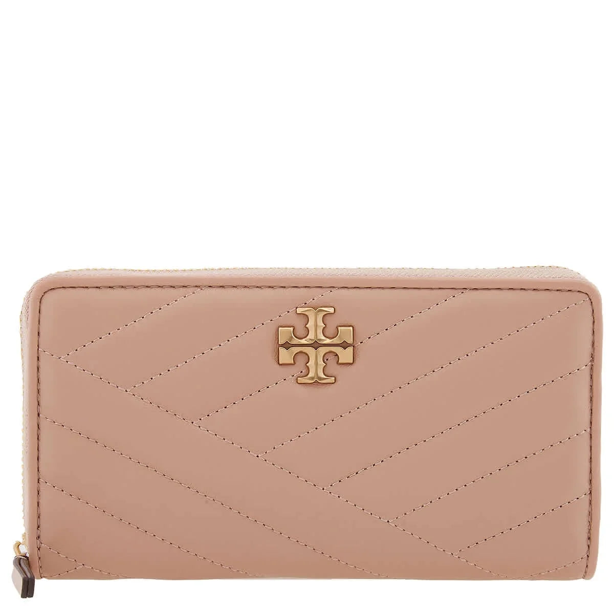 Kira Burch Tory Wallet Devon Zip Sand Continental Chevron