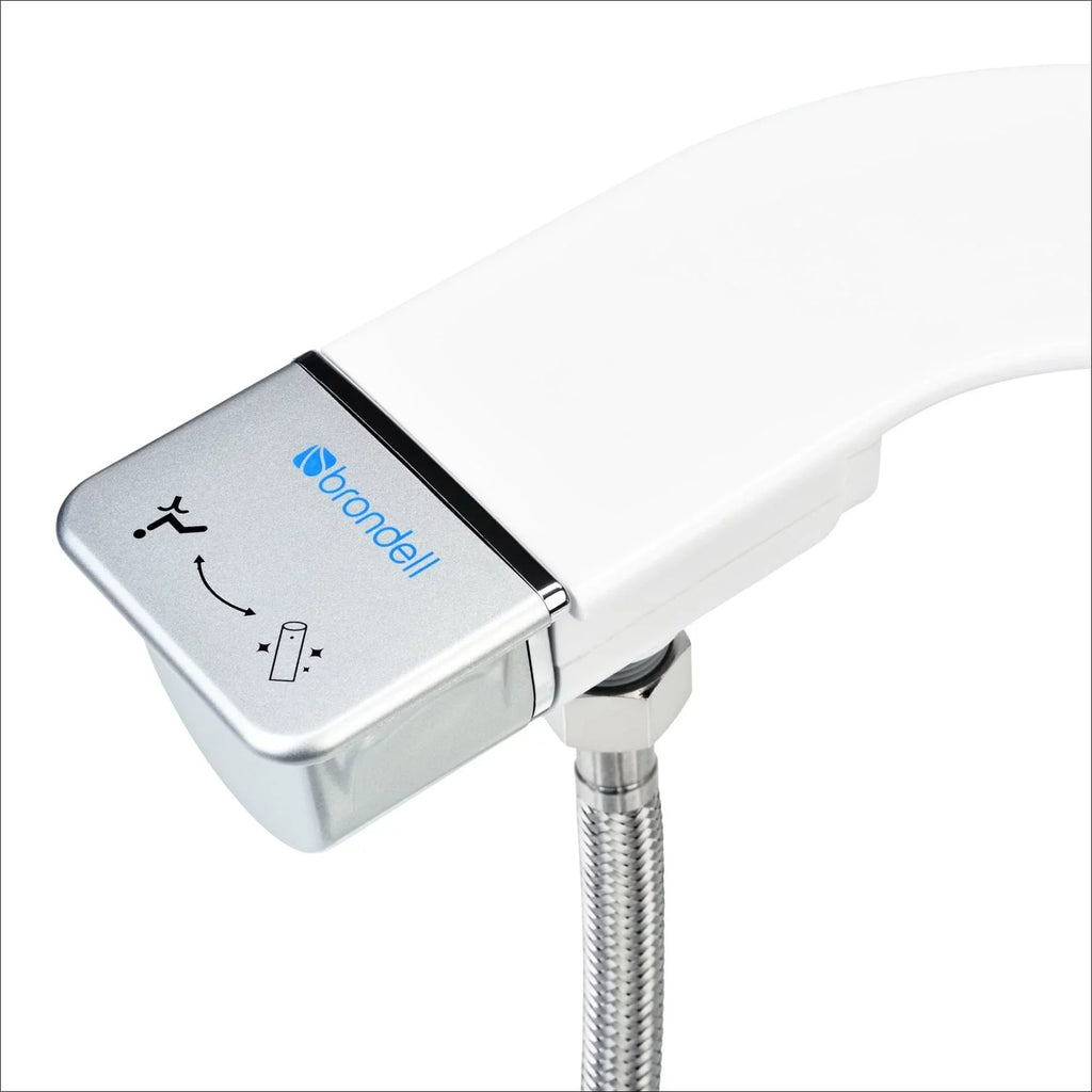Nozzle Simplespa Single in Attachment Thinline SS-150 with White Brondell Non-Electric Bidet