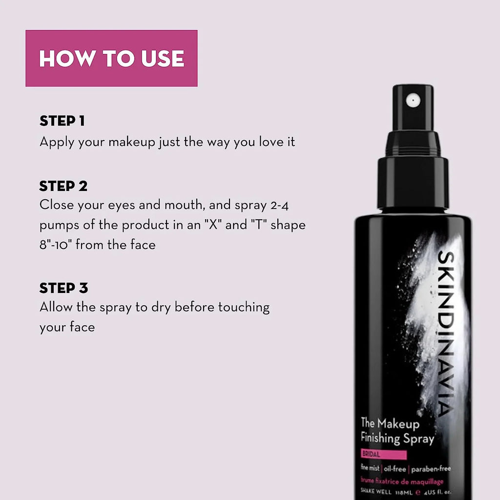 Makeup Skindinavia- 4oz Spray Finishing Bridal The