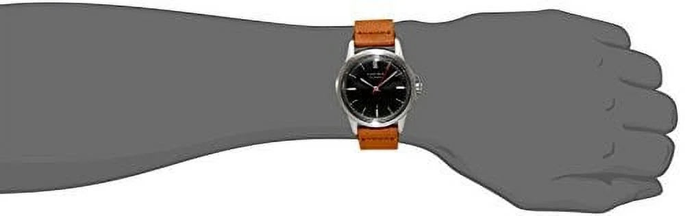 Band Brown Unisex Analog Display Japanese Quartz Leather Carroway EW0130050033 Watch