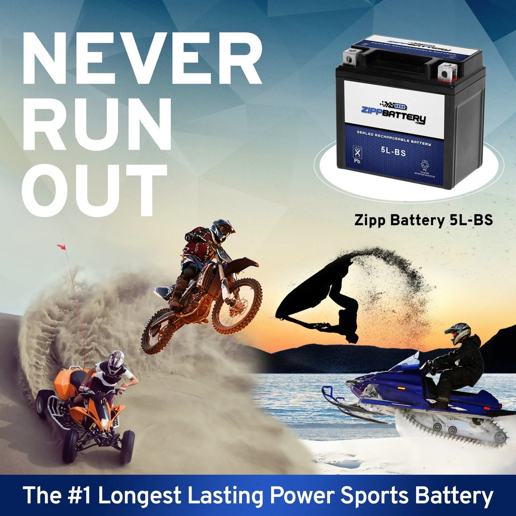 Motorcycle Battery 2005 Ytx5L-Bs 250Cc Yamaha Wr250F Battery Zipp for