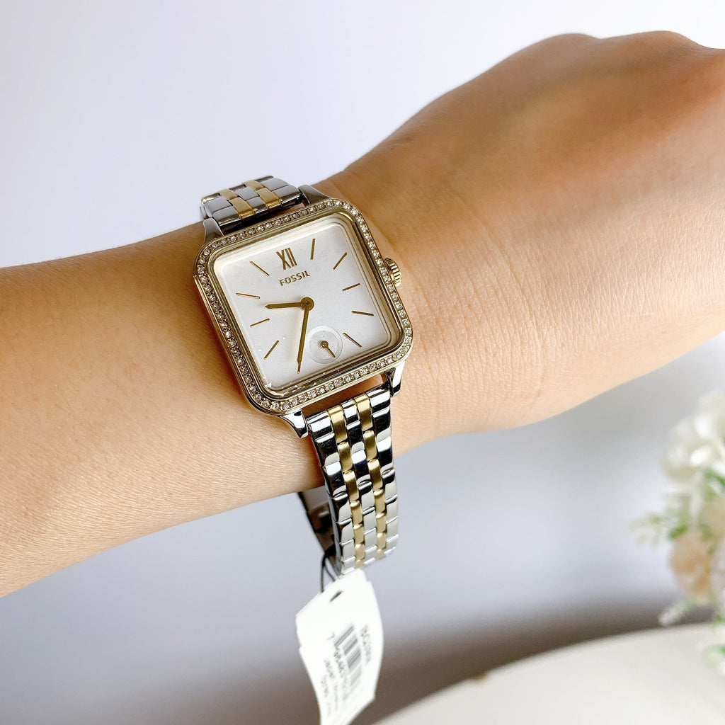 BQ3908 Watch Colleen Two-Tone Three-Hand Steel Fossil Stainless