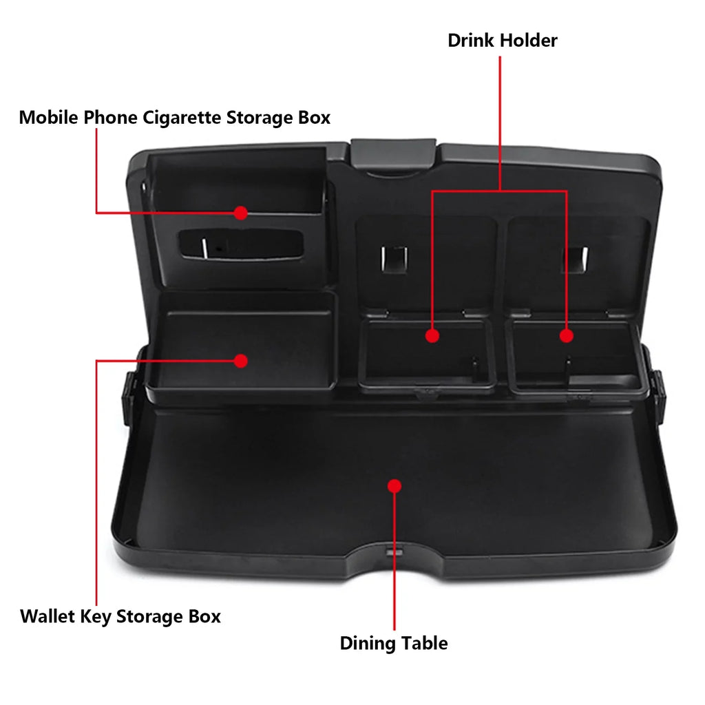 Back Food Organizer Table Tray Table Car Seat And Table Dining Food Foldable Auto Drink And Portable Car Tray Car Backseat Work