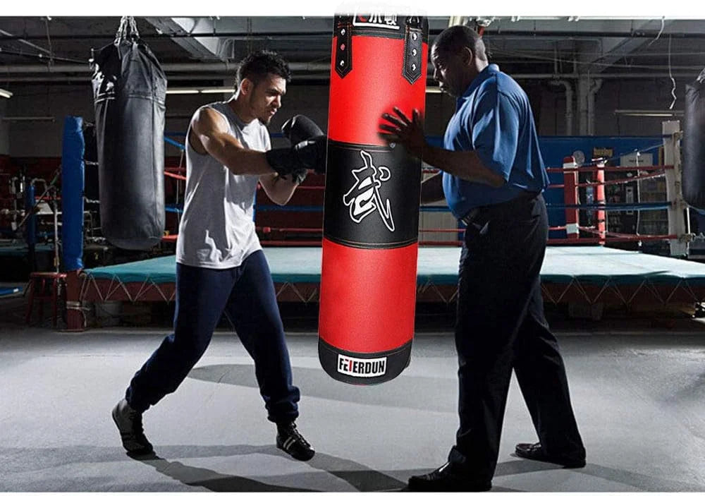 Training Speed Workout, Muay Taekwondo Kick Heavy Bag, Thai Fitness MMA Gloves (Empty), Set Punching Boxing Bag Workout, Training Home Kicking Gym Full Boxing Heavy