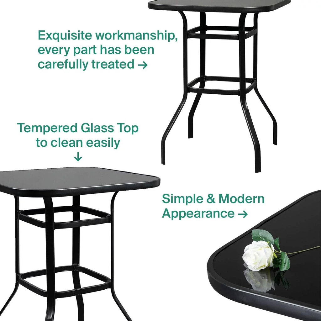 Brier Outside With Porch Metal Bar Meal Table Squire Finish Dining