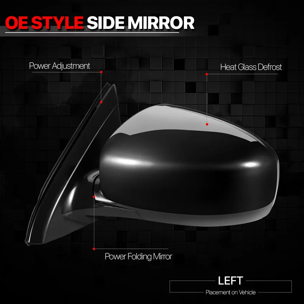 Rear Mirror Left 2013 JX35/QX60 Driver 2015 Infiniti Espejos to Door Car Heated+Power For Operated View Side 14