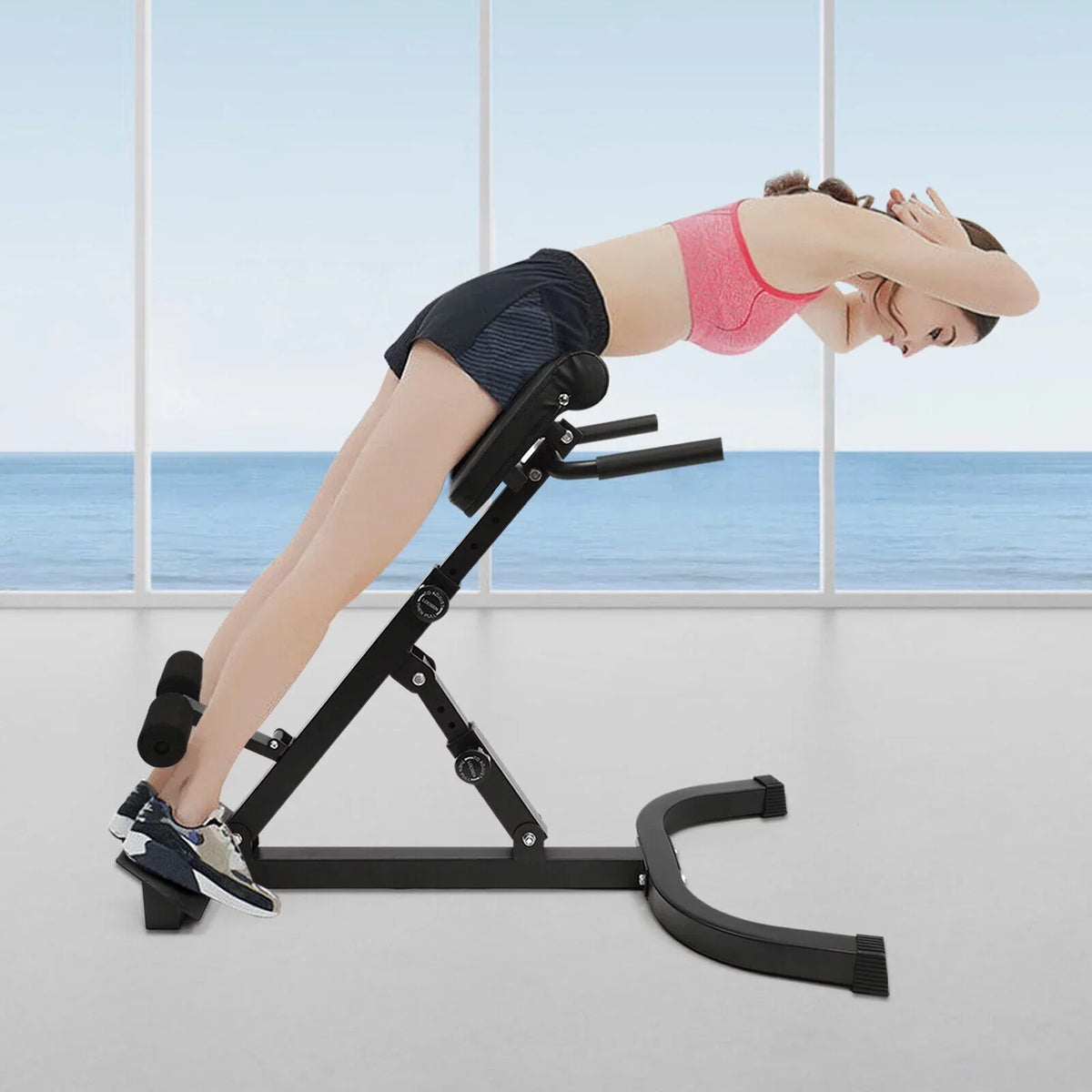 Back Back Extension Machine Chair Bench Adjustable Roman Hyperextension ZhdnBhnos Trainer