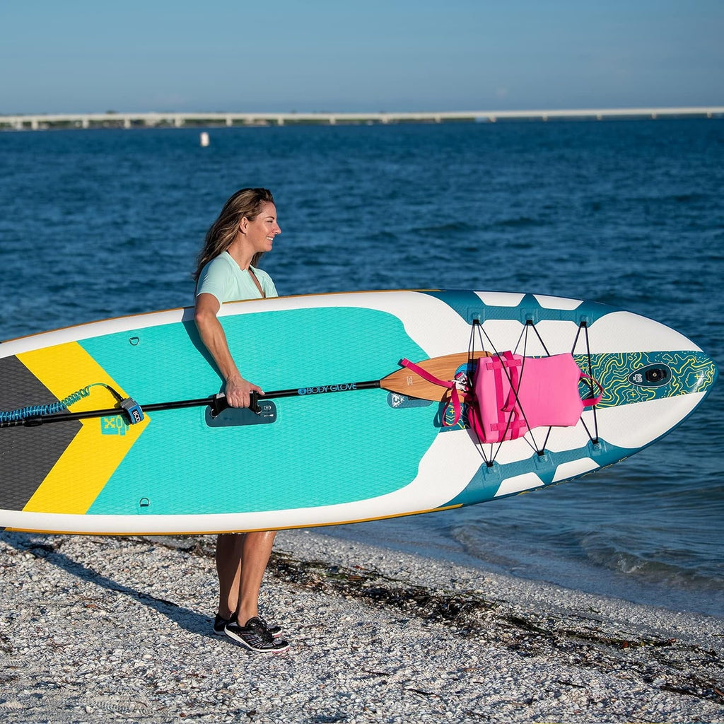 Paddle Cruiser Glove White/Blue Inflatable Up Stand Body Package, Board