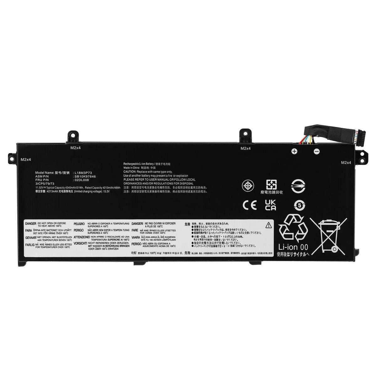 Gen L18C3P72 Battery for T490 1st P43S P14s T14 T495 ThinkPad