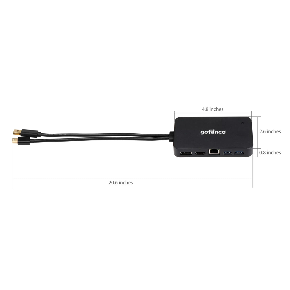 DisplayPort, Pro, 2) 3.0 and Ethernet and Video Station Thunderbolt PC USB HDMI to Adapter Output DisplayPort(Thunderbolt Hub or HDMI, Dock/Docking MacBook - Mini DP for with 2 Gigabit gofanco Surface