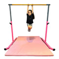 Kip Home Strong Legs, Curved FT, 5 Gymnastic Durable Pink Bar, Junior Star-TD Kids, Adjustable Equipment, for 3-5 Expandable Horizontal Gymnastics, Heavy and Height Training Duty Bar
