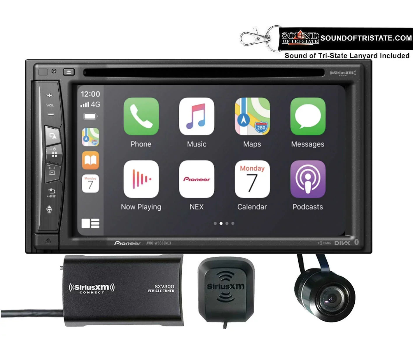 Receiver Tuner Backup + AVIC-W6600NEX Pioneer 6.2" SiriusXM Camera + Navigation