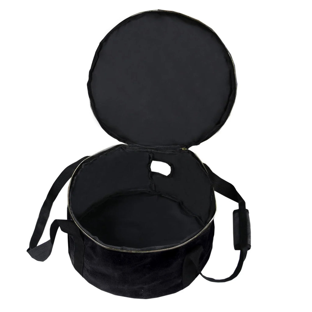 Container for Handbag Oven 12" Bag Camping Dutch - Durable ,exterior Activities Cookware Black Multipurpose ,Fishing Accessories Carry BBQ Bag Storage