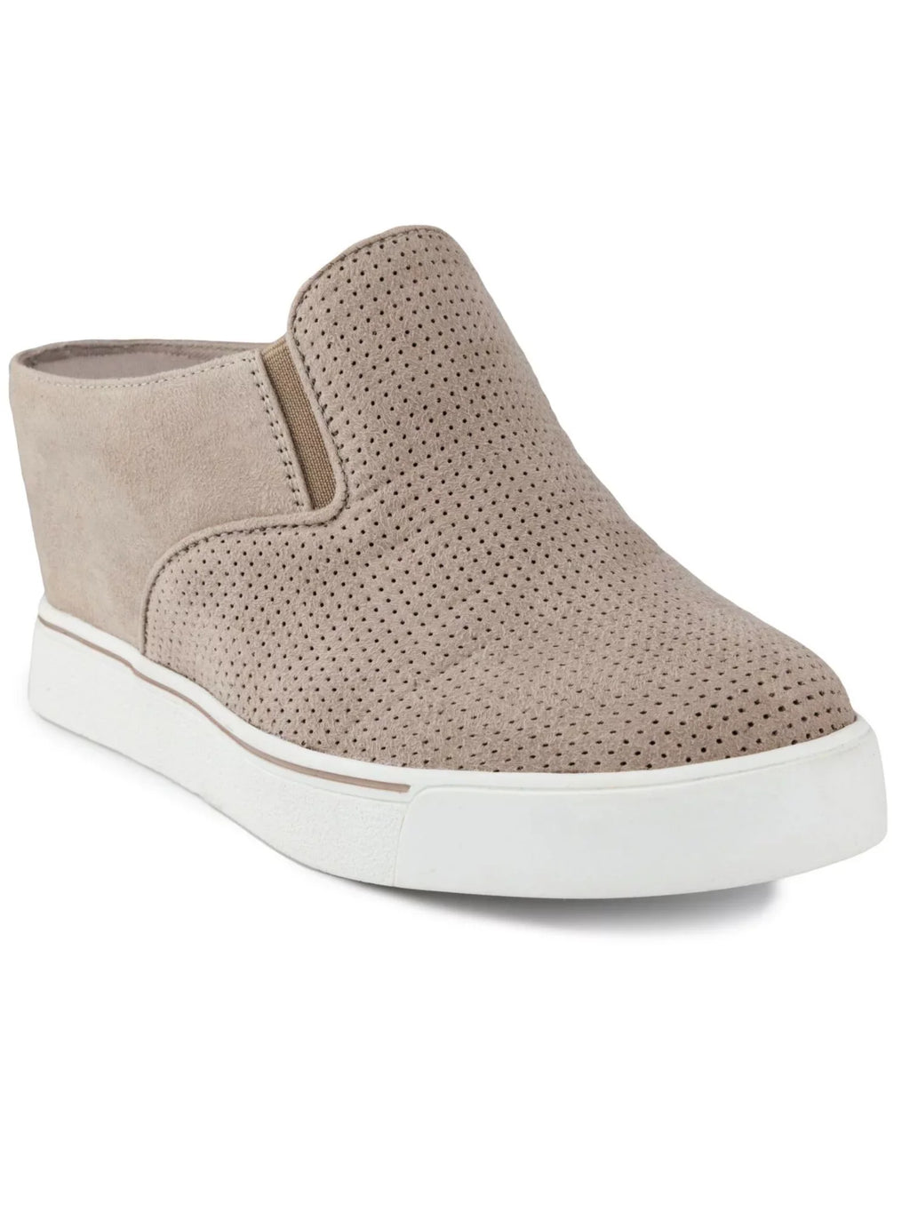 M Beige SUGAR Kallie Heel Sides Cushioned Slip Sneakers On Goring Almond Toe On Womens Athletic Wedge 9 Hidden