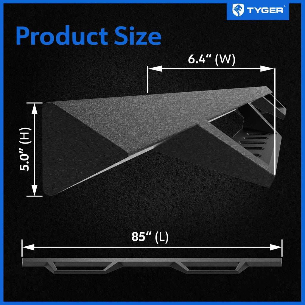 1500; Tyger Step TG-LX3D82348 | Classic Side Drop 2009-2018 with 2500 Bars Ram Running Cab Auto | 3500; Rail | 2010-2024 2019-2024 Crew Step Dodge Compatible LanderX Board Nerf