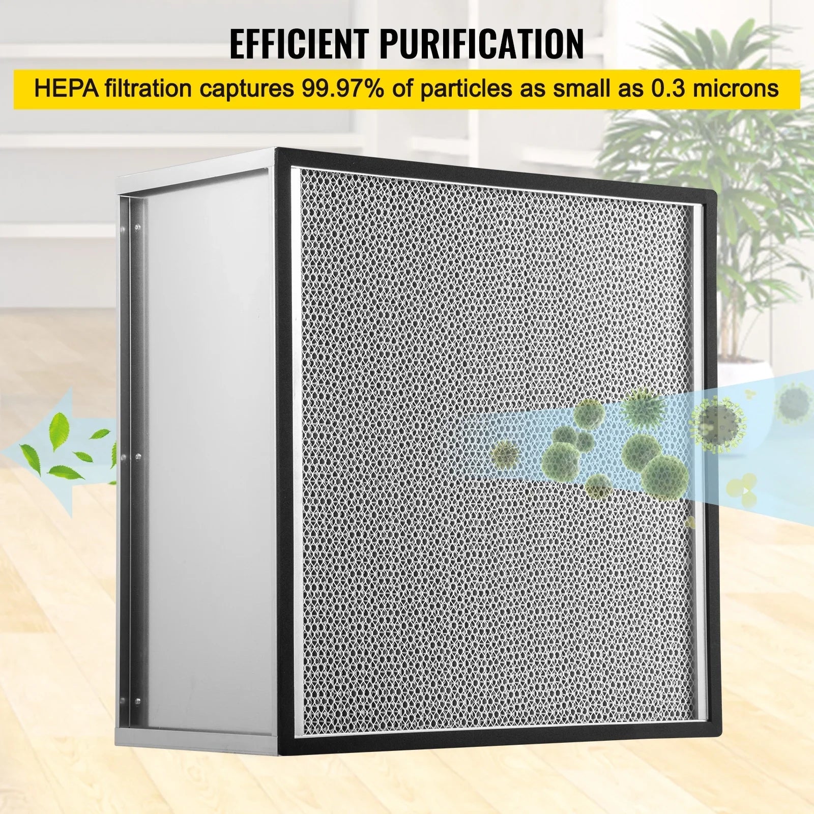 99.97% Air Pleated Filter Frame, HEPA AC Replacement, with Air Galvanized Filter, True Standard 24''x24''x11.5'' Filter Compatible Replacement Bentism Filter Durable Filter,