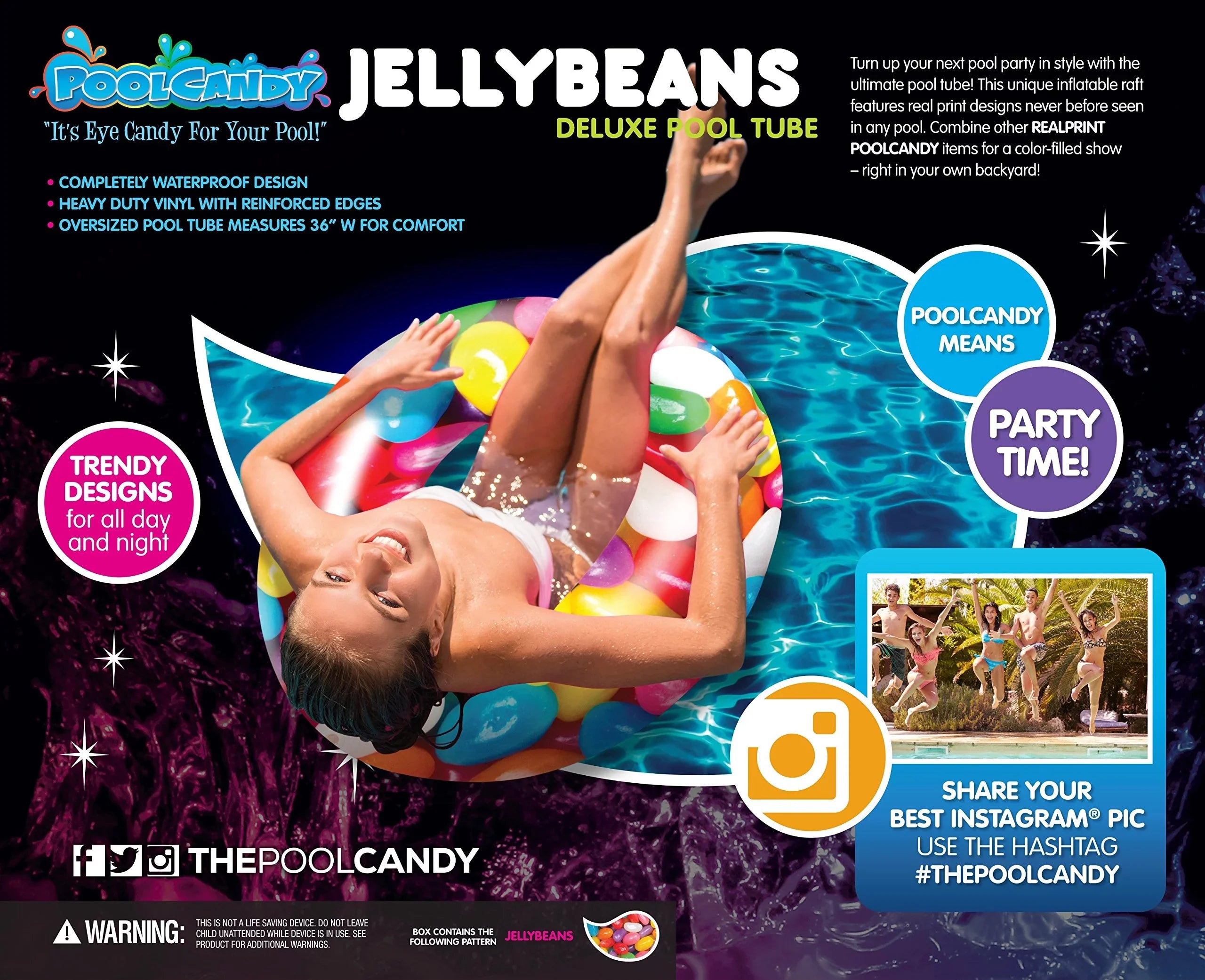 Pool Beans Tube - Jelly 36" Jellybeans