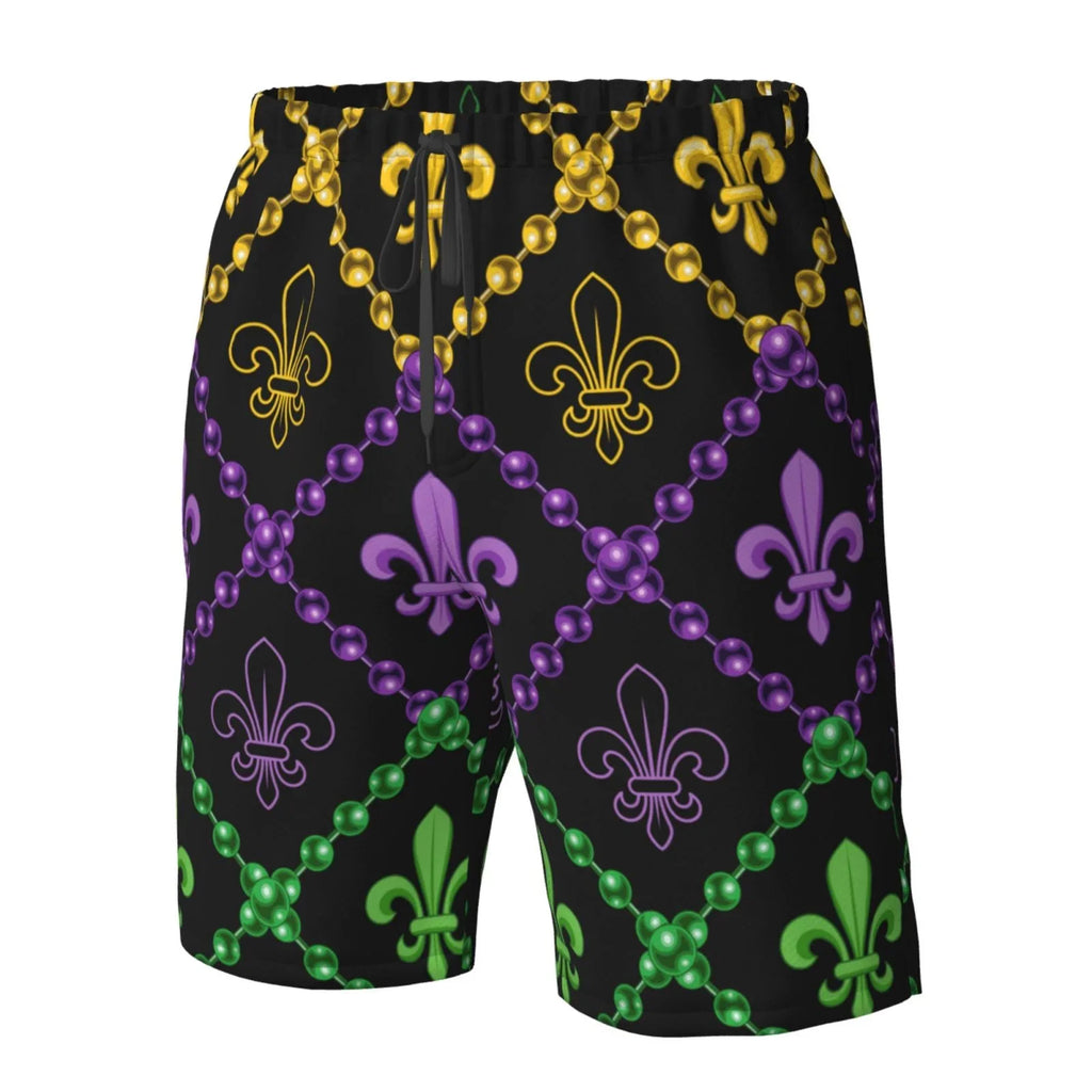 Trunks Swim Beach Shorts Mardi Gra Funny Geometric Quick With Lukts Dry Swim Shorts Mens